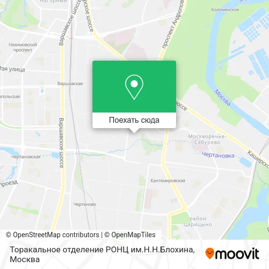 Карта Торакальное отделение РОНЦ им.Н.Н.Блохина