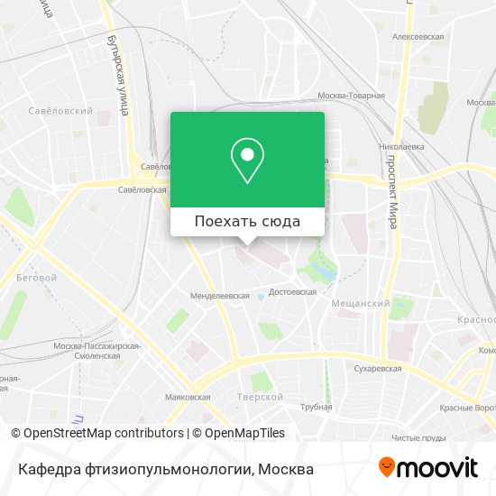 Карта Кафедра фтизиопульмонологии