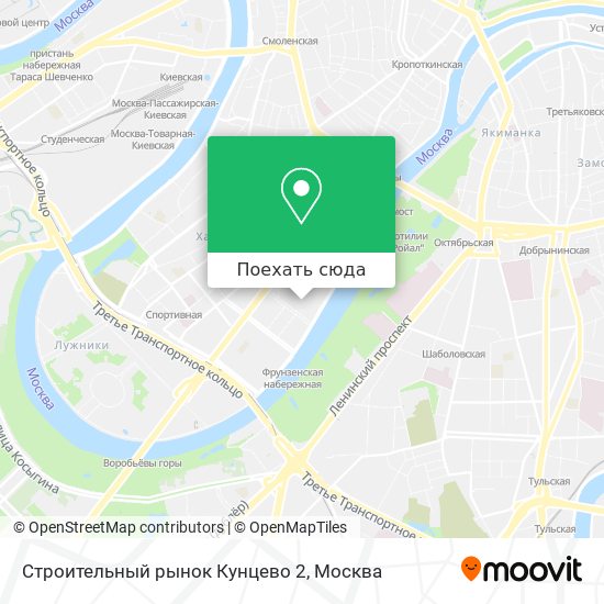 Карта Строительный рынок Кунцево 2
