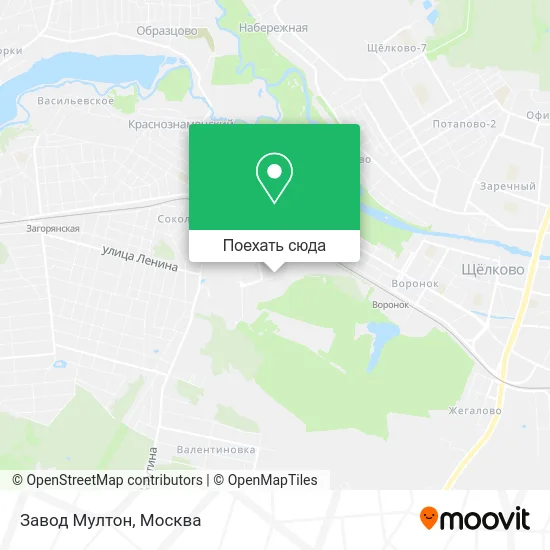 Карта Завод Мултон