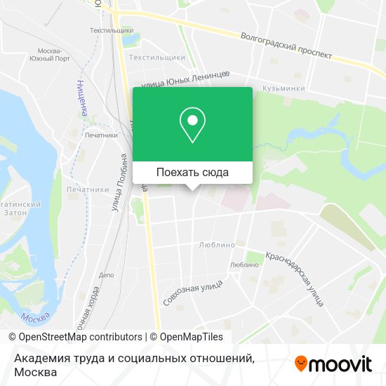 Карта Академия труда и социальных отношений