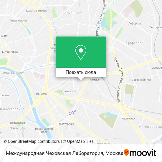 Карта Международная Чеховская Лаборатория