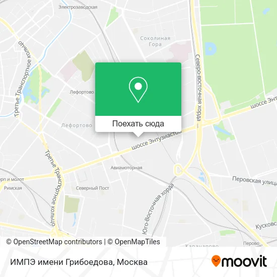 Карта ИМПЭ имени Грибоедова