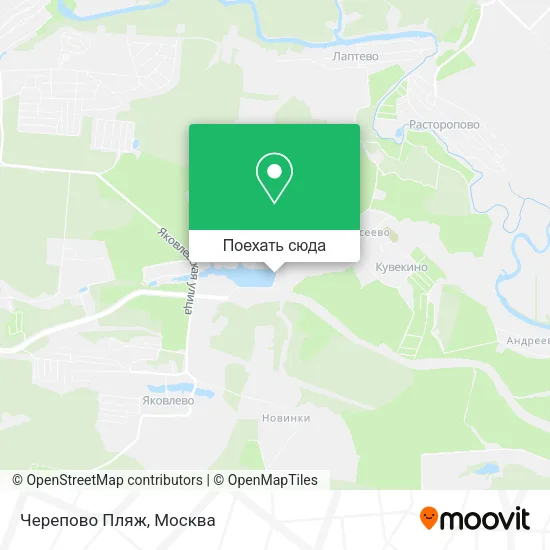 Карта Черепово Пляж