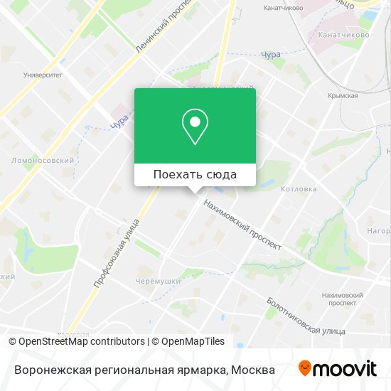 Карта Воронежская региональная ярмарка