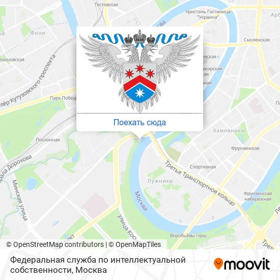 Карта Федеральная служба по интеллектуальной собственности