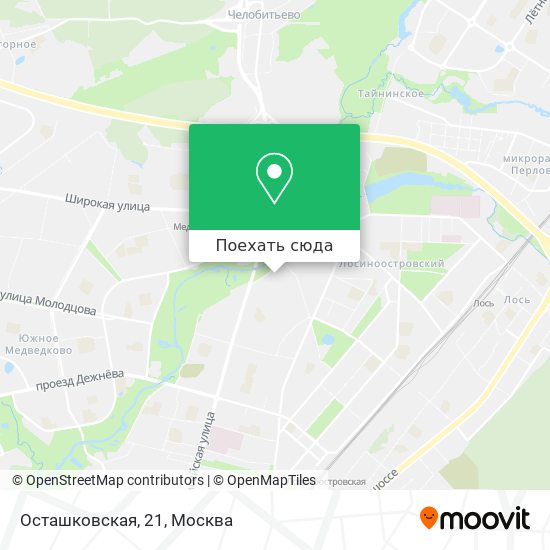 Карта Осташковская, 21