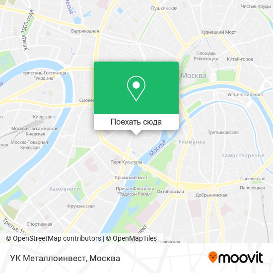 Карта УК Металлоинвест
