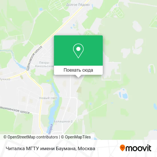 Карта Читалка МГТУ имени Баумана