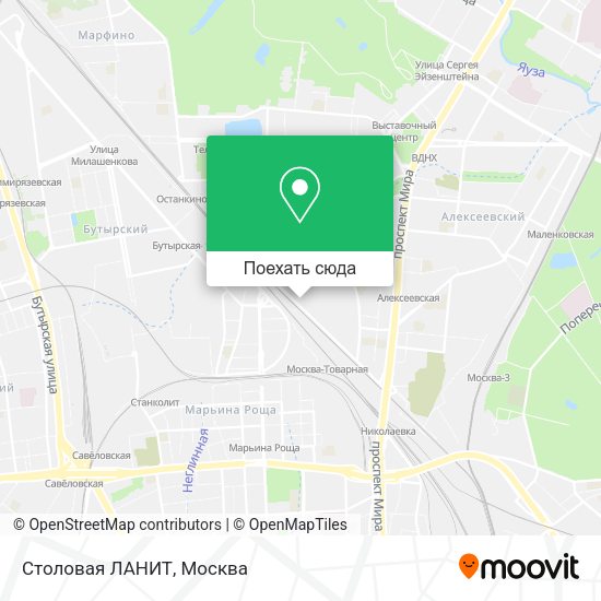 Карта Столовая ЛАНИТ