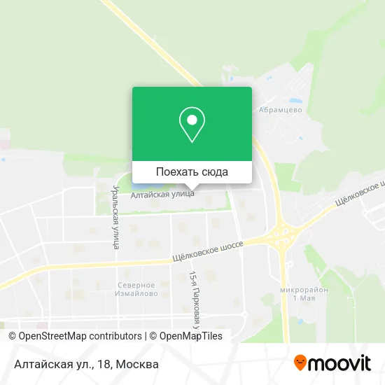 Карта Алтайская ул., 18