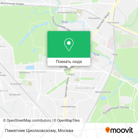 Карта Памятник Циолковскому