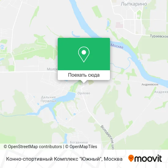Карта Конно-спортивный Комплекс "Южный"