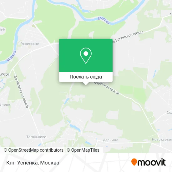 Карта Кпп Успенка