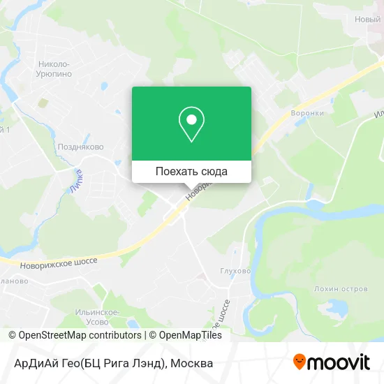 Карта АрДиАй Гео(БЦ Рига Лэнд)