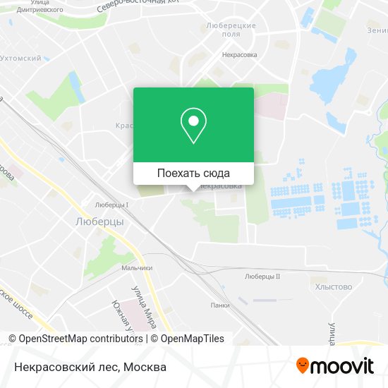 Карта Некрасовский лес