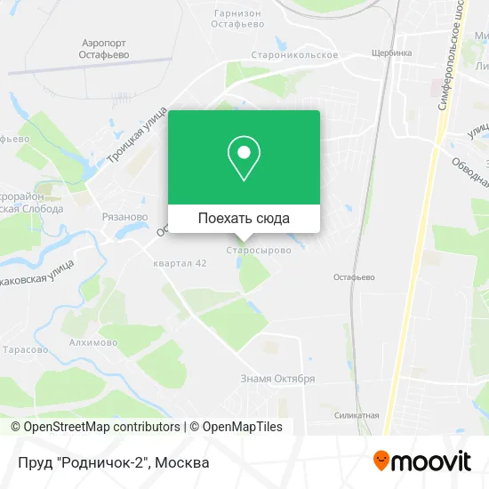 Карта Пруд "Родничок-2"