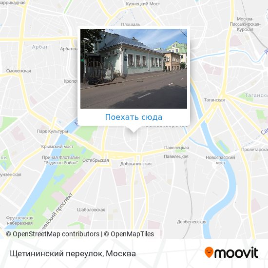 Карта Щетининский переулок