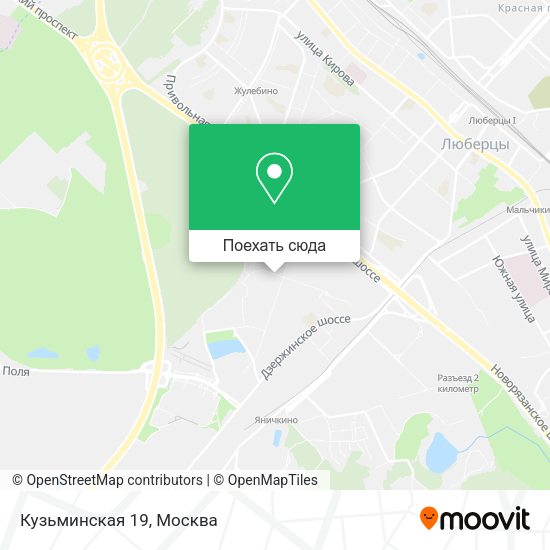 Карта Кузьминская 19