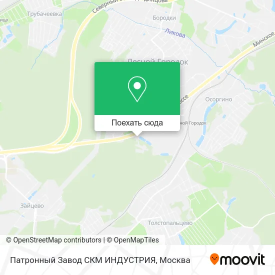 Карта Патронный Завод СКМ ИНДУСТРИЯ