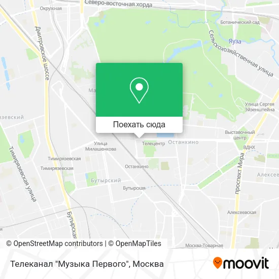 Карта Телеканал "Музыка Первого"