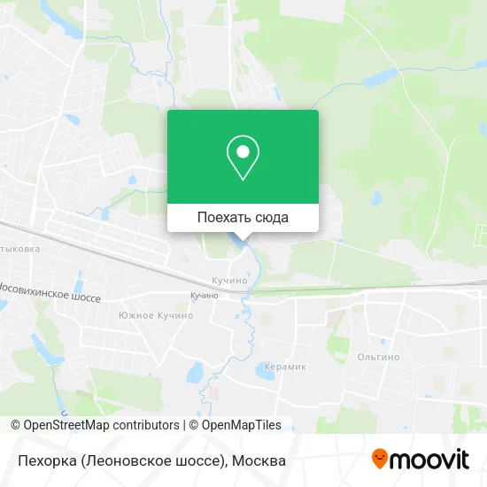 Карта Пехорка (Леоновское шоссе)