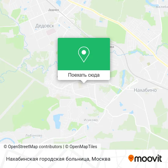 Карта Нахабинская городская больница