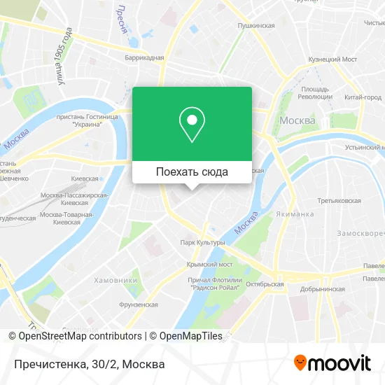 Карта Пречистенка, 30/2