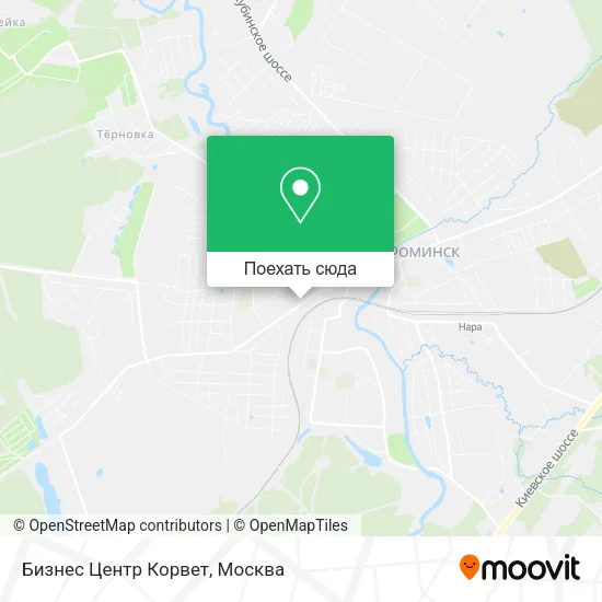 Карта Бизнес Центр Корвет