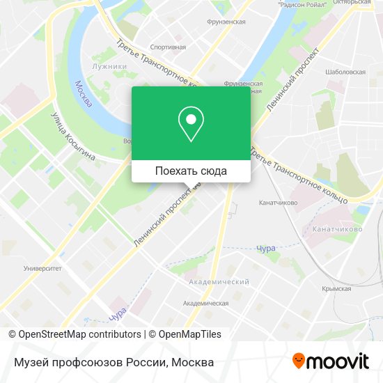 Карта Музей профсоюзов России