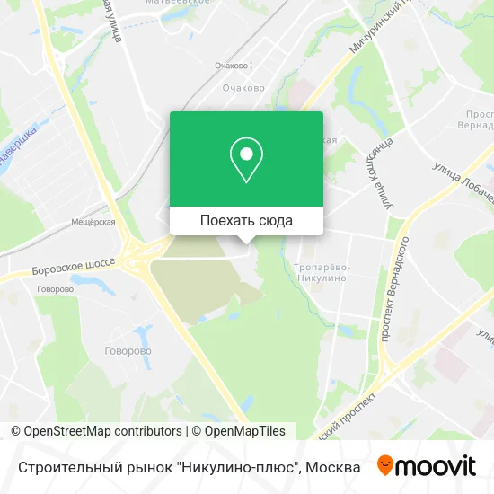 Карта Строительный рынок "Никулино-плюс"