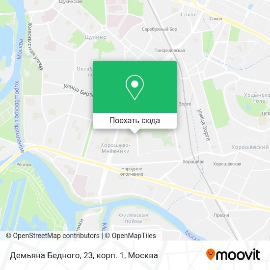 Карта Демьяна Бедного, 23, корп. 1