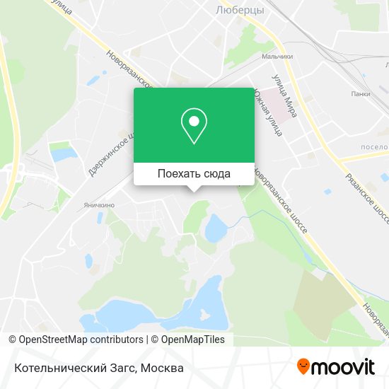 Карта Котельнический Загс
