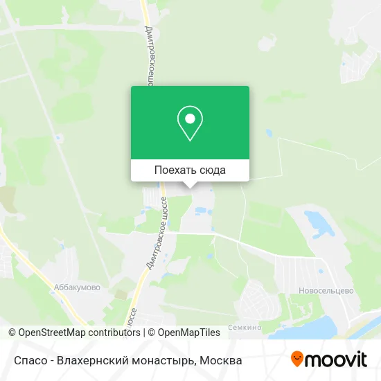 Карта Спасо - Влахернский монастырь