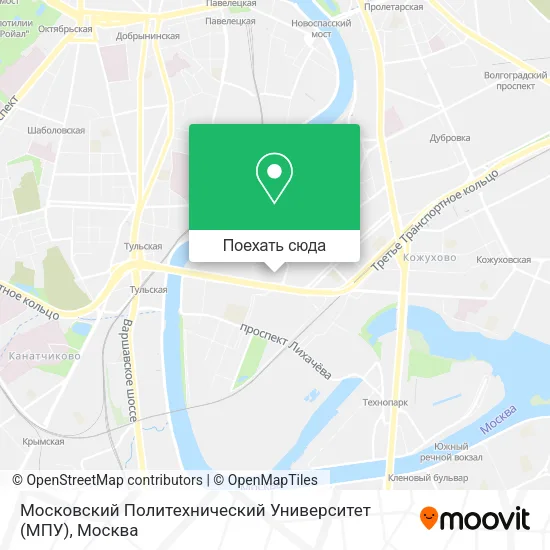 Карта Московский Политехнический Университет (МПУ)