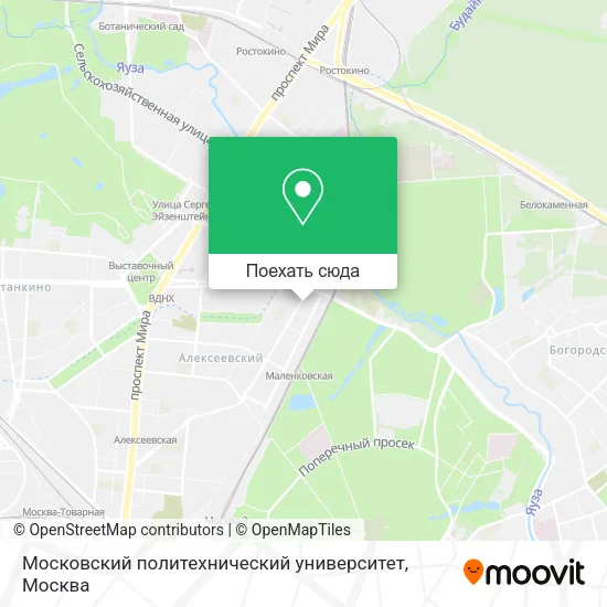 Карта Московский политехнический университет