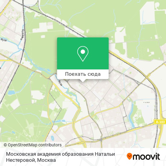 Карта Московская академия образования Натальи Нестеровой