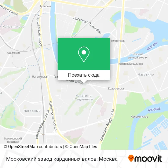 Карта Московский завод карданных валов