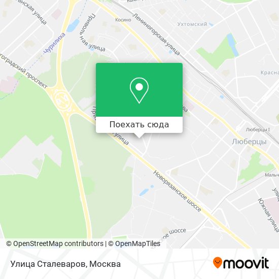 Карта Улица Сталеваров