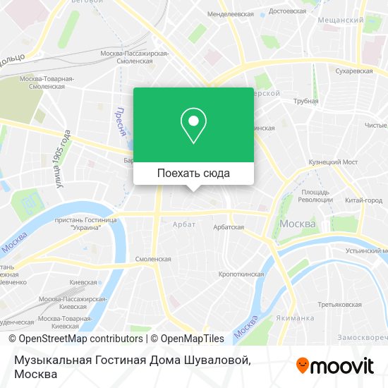 Карта Музыкальная Гостиная Дома Шуваловой