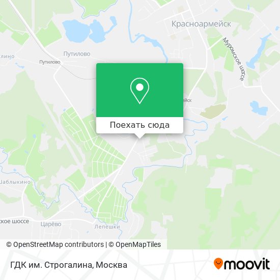 Карта ГДК им. Строгалина