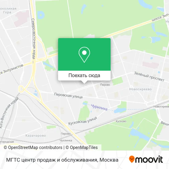 Карта МГТС центр продаж и обслуживания