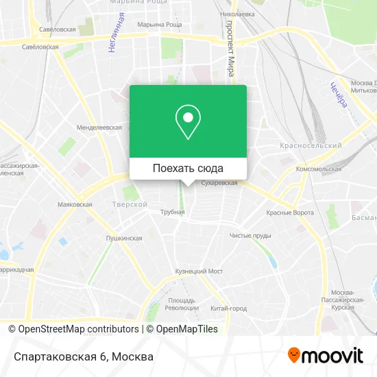 Карта Спартаковская 6