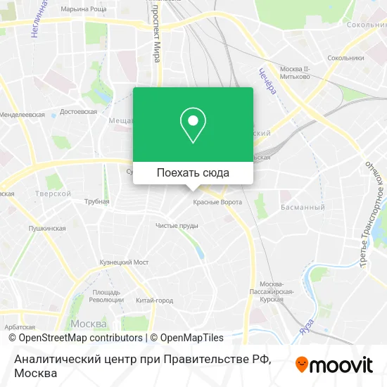Карта Аналитический центр при Правительстве РФ
