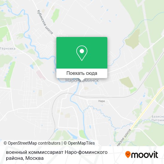 Карта военный коммиссариат Наро-фоминского района