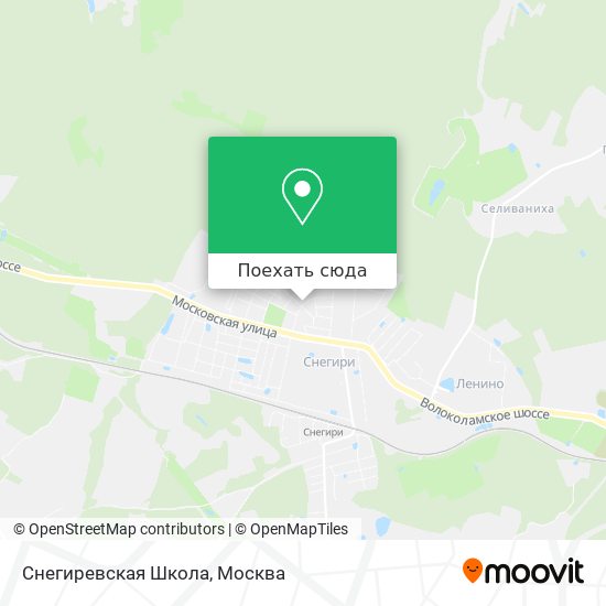 Карта Снегиревская Школа