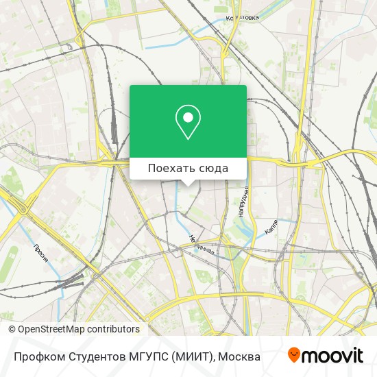 Карта Профком Студентов МГУПС (МИИТ)