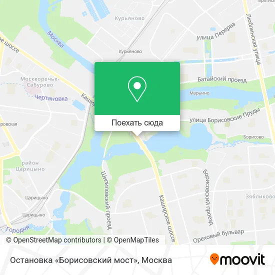 Карта Остановка «Борисовский мост»