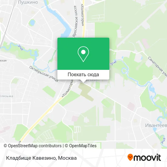 Карта Кладбище Кавезино