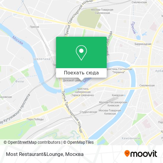Карта Most Restaurant&Lounge
